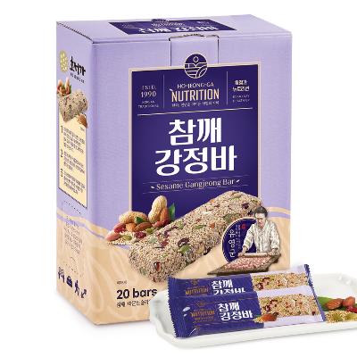 호정가 참깨강정바 (20개입) / 고소하고 쫀득한 전통간식