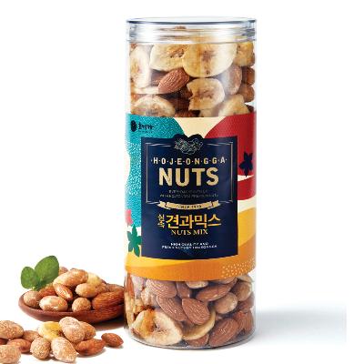 호정가 넛츠 실속견과믹스 400g / 견과류 아몬드 땅콩 바나나칩