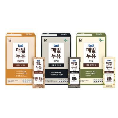 [매일유업] 매일 두유 12팩 3종 (오리지널/99.9/검은콩 택1)