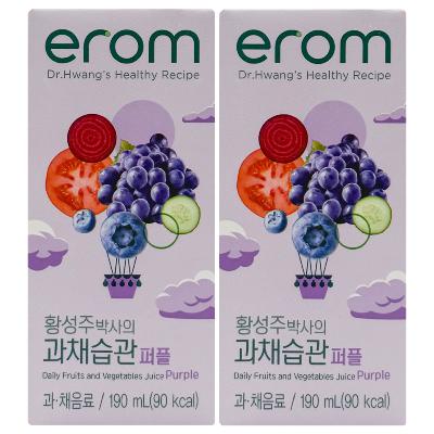 [이롬] 황성주 과채습관 퍼플 주스 190ml 32팩