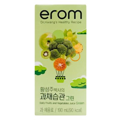 [이롬] 황성주 과채습관 그린 주스 190ml 16팩