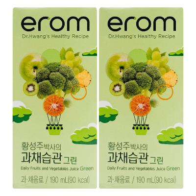 [이롬] 황성주 과채습관 그린 주스 190ml 32팩