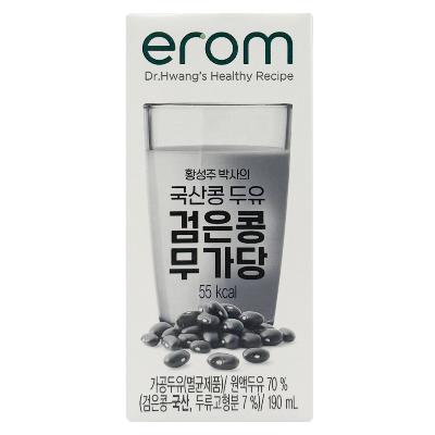 [이롬] 황성주 국산 검은콩 무가당 두유 190ml 16팩