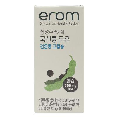 [이롬] 황성주 국산 검은콩 고칼슘 두유 190ml 16팩
