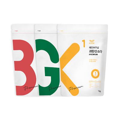 [레인보우샵] 삼총사 시그니처 세트 (베이킹소다 1kg+ 구연산 1kg+ 과탄산소다 1kg)