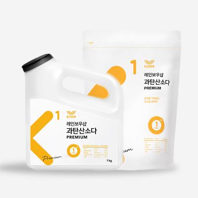 [레인보우샵] 과탄산소다 프리미엄 왕톡톡이 리필 세트 (본품1kg x1 +리필1kg x1)