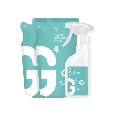 [레인보우샵] 다목적세정제 구연산 워터 500ml 리필 세트 (본품500ml x1 + 리필500ml x2)