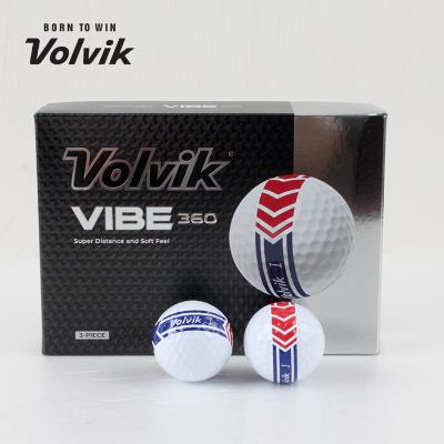 [볼빅] VIBE 바이브 360 3피스 골프공 골프볼 화이트 1더즌
