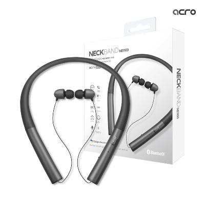 [아크로] 넥밴드 이어폰 ACRO NE1100 블랙