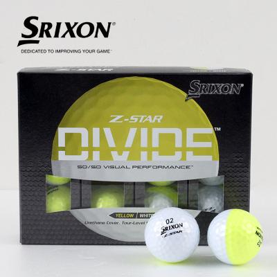 [던롭 스릭슨] Z-STAR8 DIVIDE 지스타8 디바이드 3피스 골프공 옐로우화이트 1더즌
