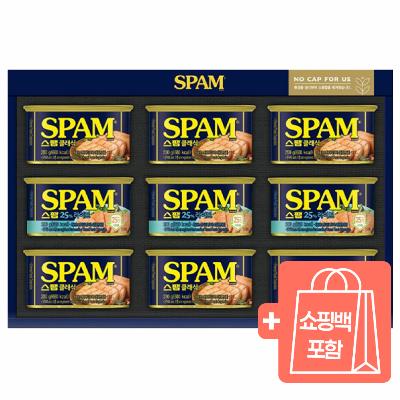 [스팸] CJ 제일제당 스팸 클래식 8k호 + 쇼핑백 선물세트 명절 추석 설날