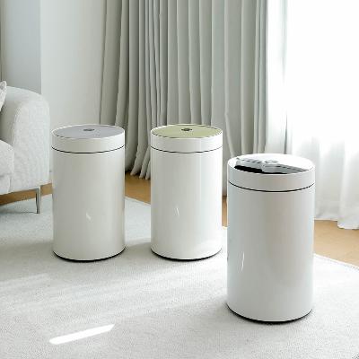 [무아스] 하프 스핀 자동 센서 휴지통 30L
