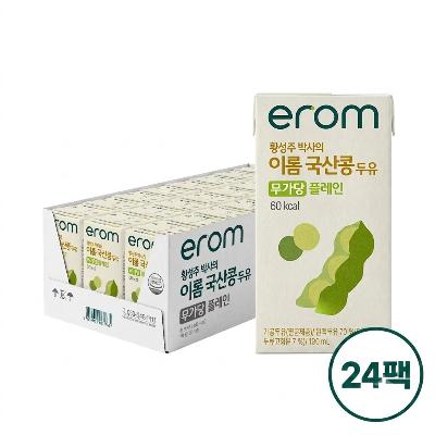 [이롬] 이롬 황성주 박사의 국산콩두유 무가당 플레인 190ml 24팩