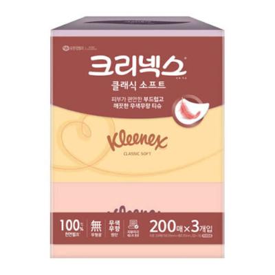 [크리넥스] 크리넥스 클래식소프트 각티슈 200매x3입x2개