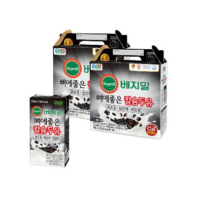 [정식품] 베지밀 뼈에좋은 칼슘두유 검은콩깨쌀 190ml(32팩/48팩)
