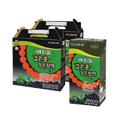 [정식품] 베지밀 검은콩과 검은참깨 두유 190ml (32팩/48팩)