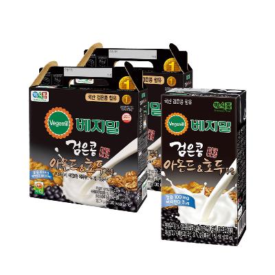 [정식품] 베지밀 검은콩과 아몬드 호두 두유 190ml (32팩/48팩)