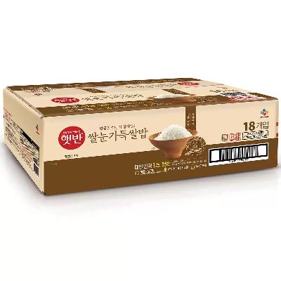 ⭐꿀연휴특가⭐[햇반] 쌀눈가득쌀밥 210g x 18개 진천쌀 100% 자취 간편식 캠핑용 비상용