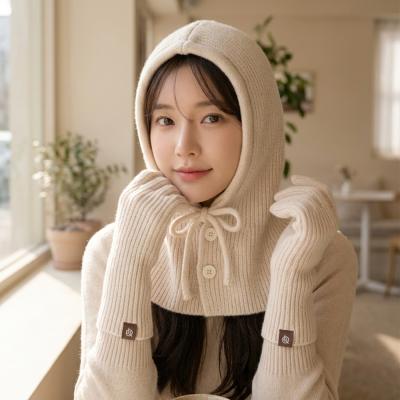 [뷰라뷰] 울니트 바라클라바 핑거홀 글러브세트 4컬러 택1