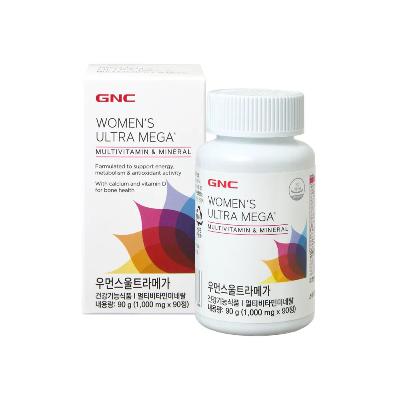 [GNC] 우먼스 울트라메가 멀티비타민 미네랄 90g 1,000mg 90정