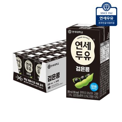 [연세우유] 연세두유 검은콩 두유 24팩/200mlx24팩x1박스