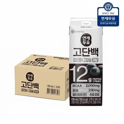 [연세우유] 연세두유 고단백 검은콩 고칼슘 (16팩,24팩 택1)